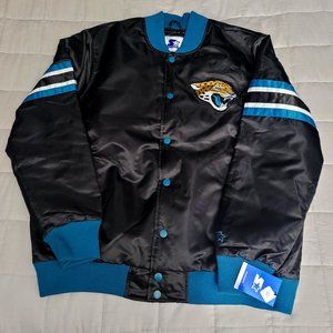 BNWT Jaxsonville Jaguars NFL Starter Bomber Satin Jacket XXL Vintage Style